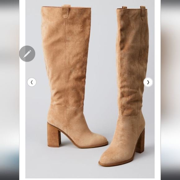 Altar'd State Shoes - AltarD' State Women's Tan Suede Knee-High Boots